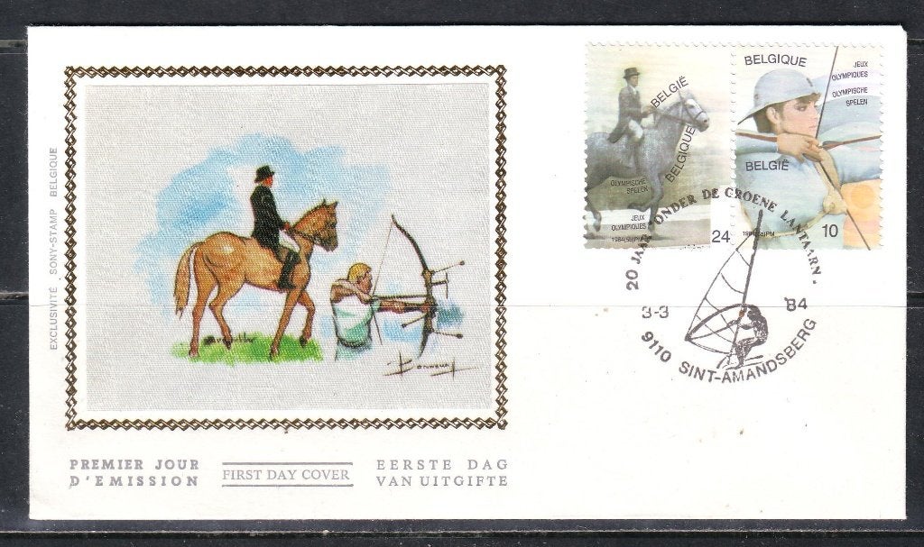 Postzegels België : Diverse FDC's op zijde en gewoon, Enlèvement ou Envoi, Affranchi, Oblitération 1er jour, Autre