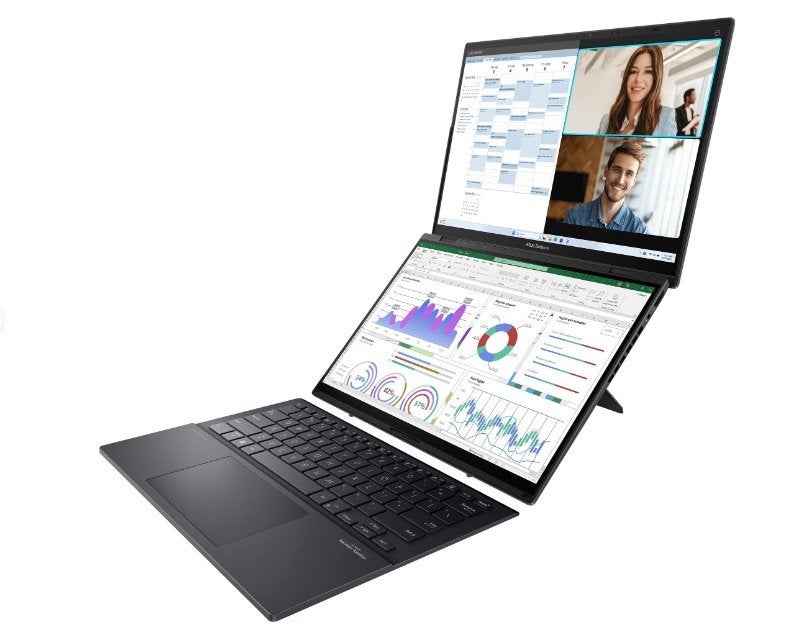 Asus Zenbook Duo OLED Azerty 32GB RAM 1TB SSD intel 9, Computers en Software, Ophalen, Asus, Zo goed als nieuw, SSD
