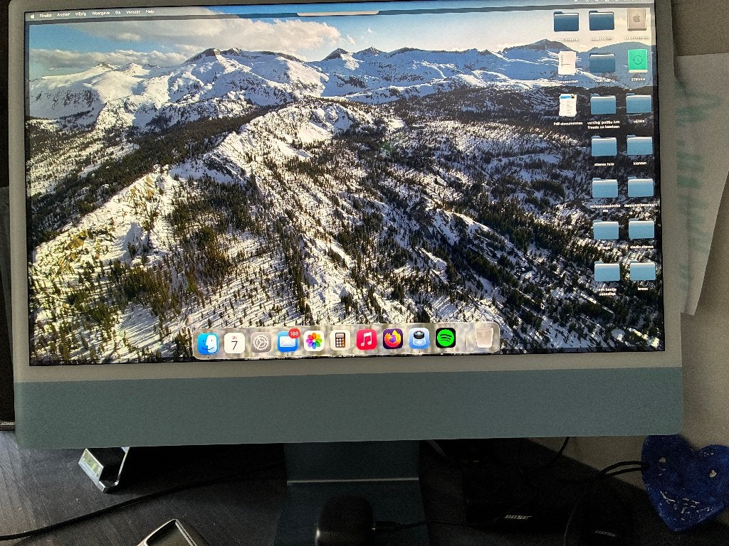 PRACHTIGE IMAC 24 INC, Computers en Software, Apple Desktops, Ophalen, HDD en SSD, 8 GB, IMac