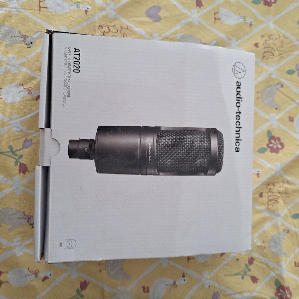 Audio-Technica AT2020 condensator microfoon, Musique & Instruments, Microphones, Comme neuf, Micro studio, Enlèvement ou Envoi