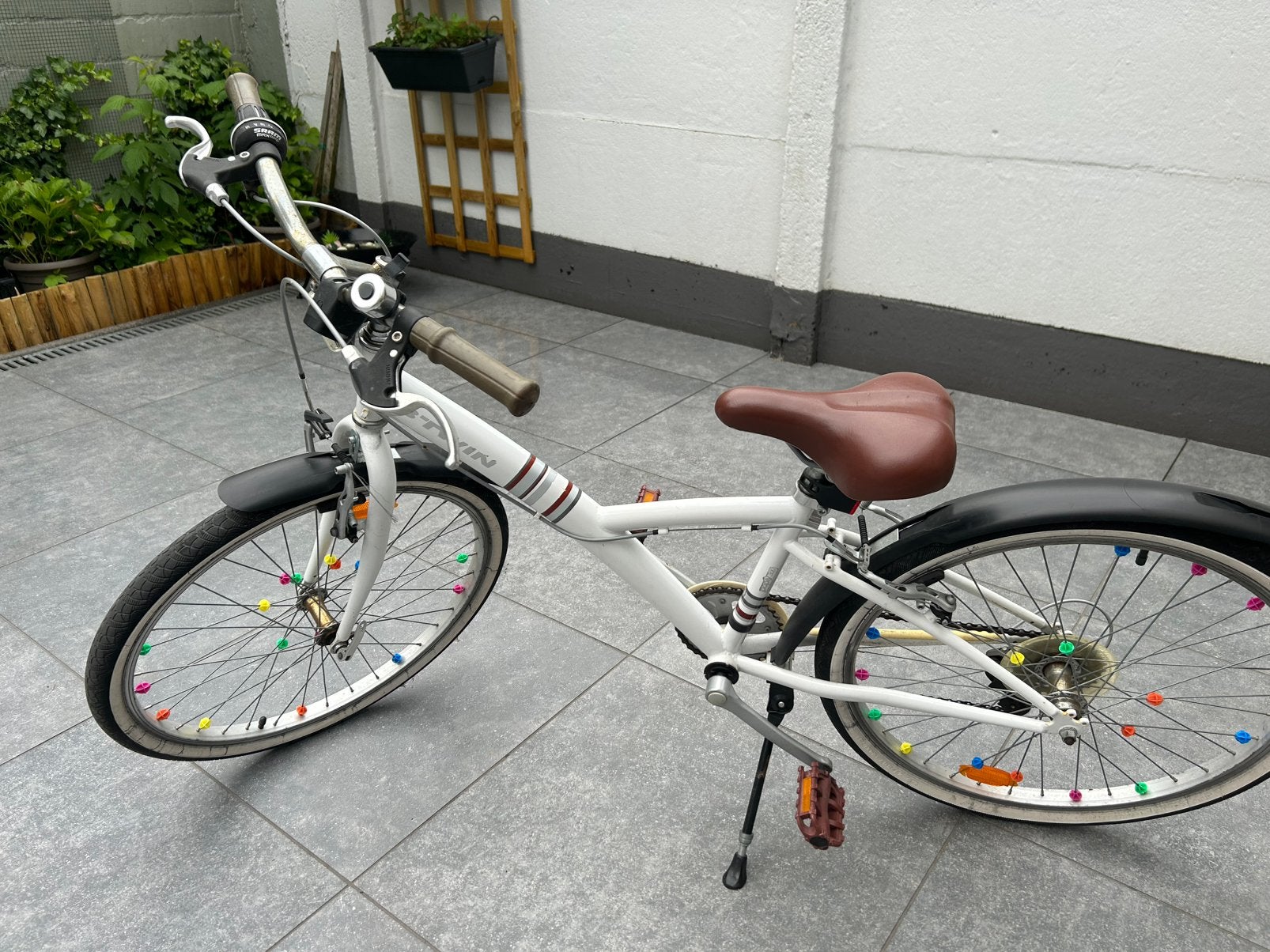 Fiets b’twin.24inch, Fietsen en Brommers, Fietsen | Vouwfietsen, Ophalen, Gebruikt, Dames, 20 inch of meer