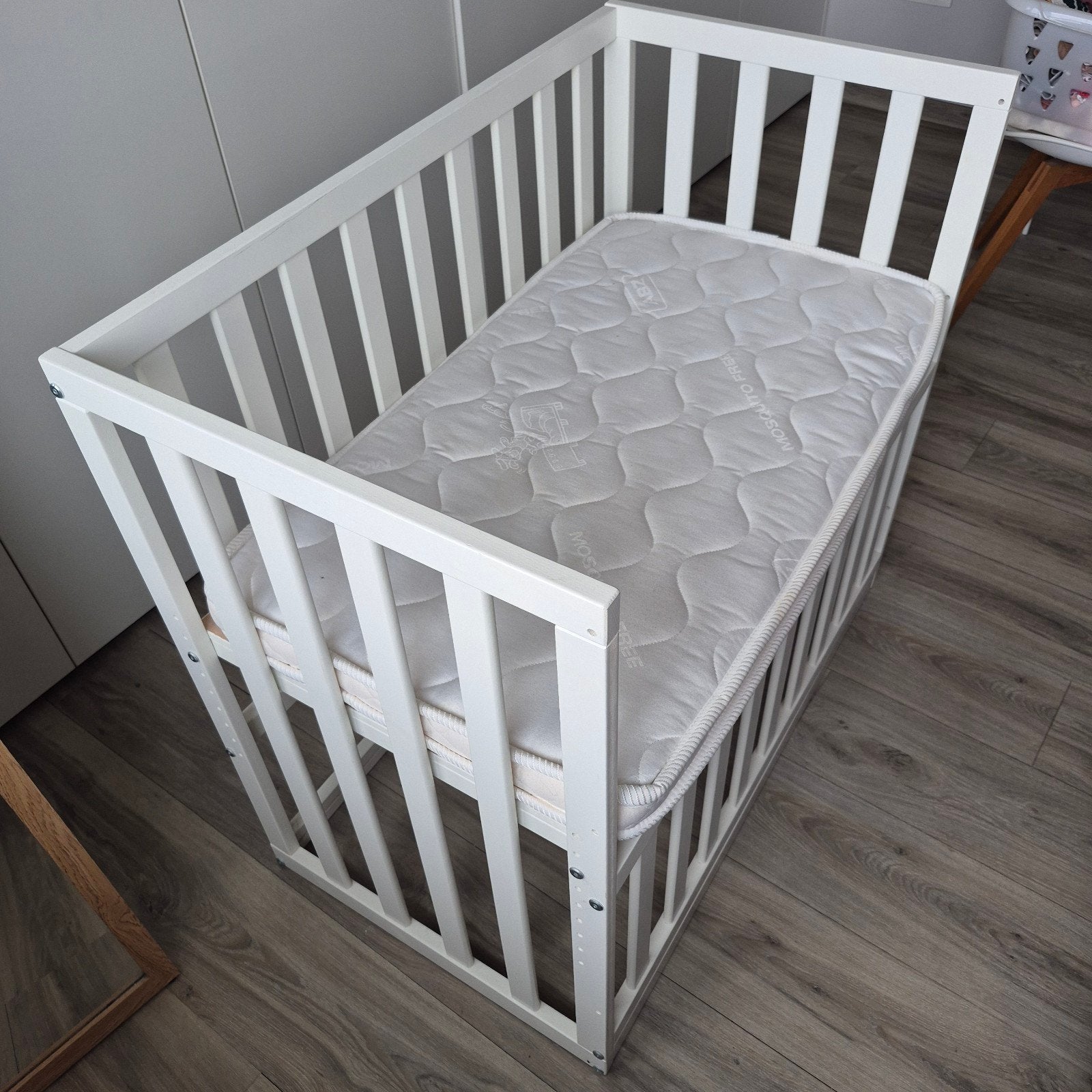 Co-sleeper, Kinderen en Baby's, Babyparken, Ophalen, Zo goed als nieuw, Rechthoekig, In hoogte verstelbaar