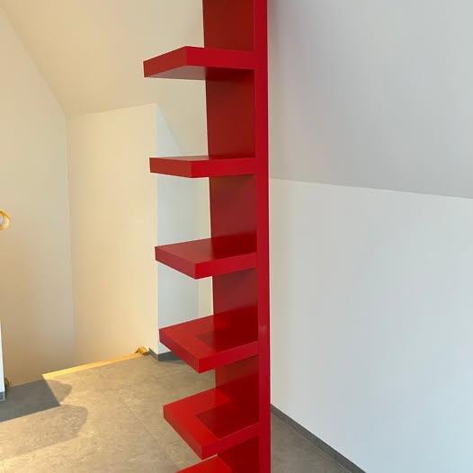 LACK wandrek IKEA rood, 25 à 50 cm, Utilisé, Moins de 50 cm, 150 à 200 cm