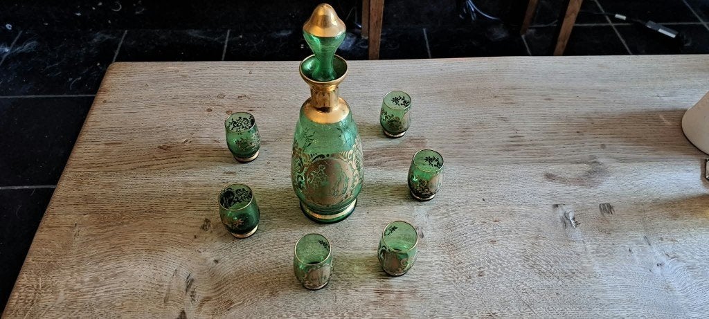 Service à liqueur de Murano, Antiquités & Art, Enlèvement ou Envoi