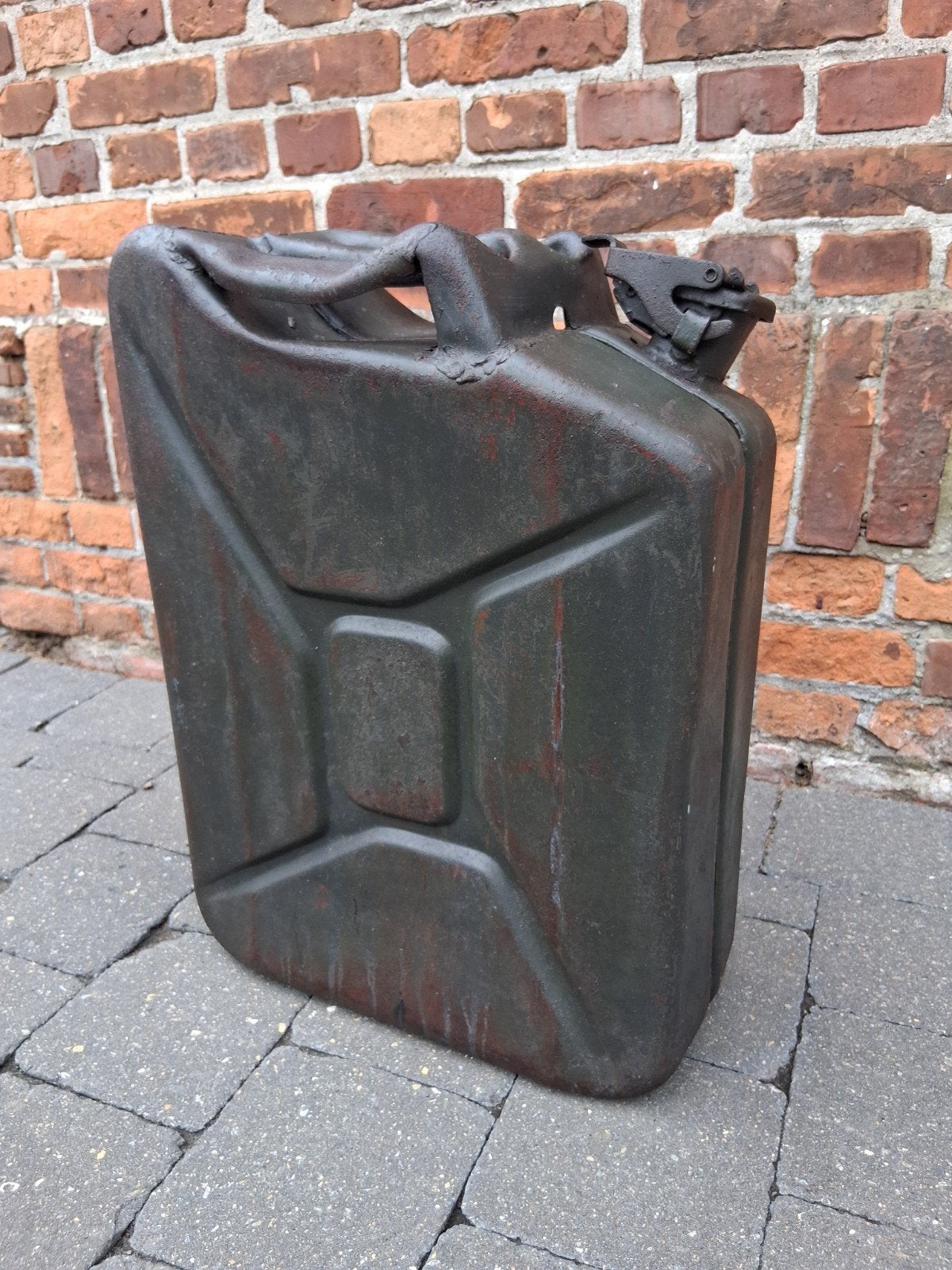 Duitse elite jerrycan Sandrik!, Verzamelen, Militaria | Tweede Wereldoorlog, Ophalen of Verzenden
