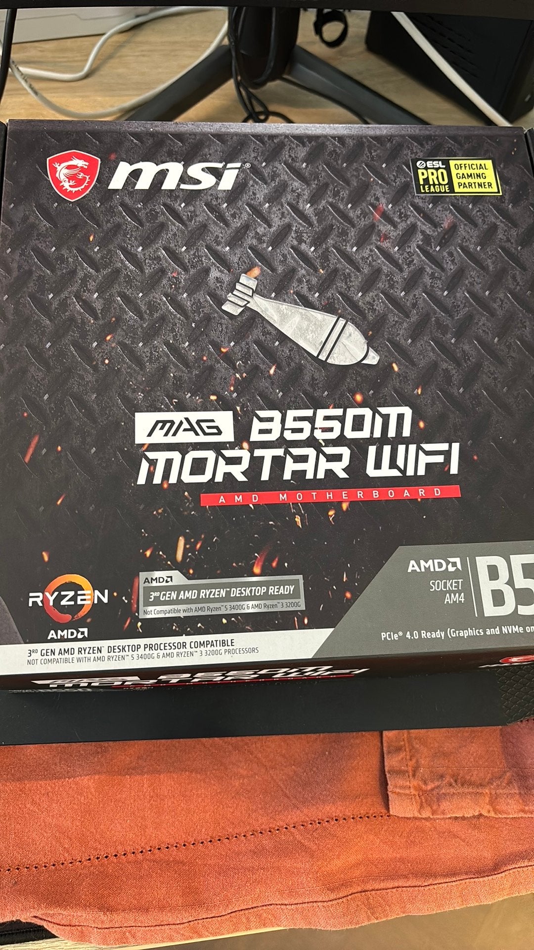 Carte mère MSI MAG B550M MORTAR WIFI (Socket AM4), Informatique & Logiciels, Cartes mères, Enlèvement, Utilisé, AMD, DDR4