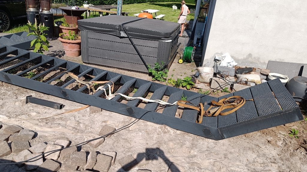Metalen buitentrap, Doe-het-zelf en Bouw, Ophalen, Gebruikt, Trap