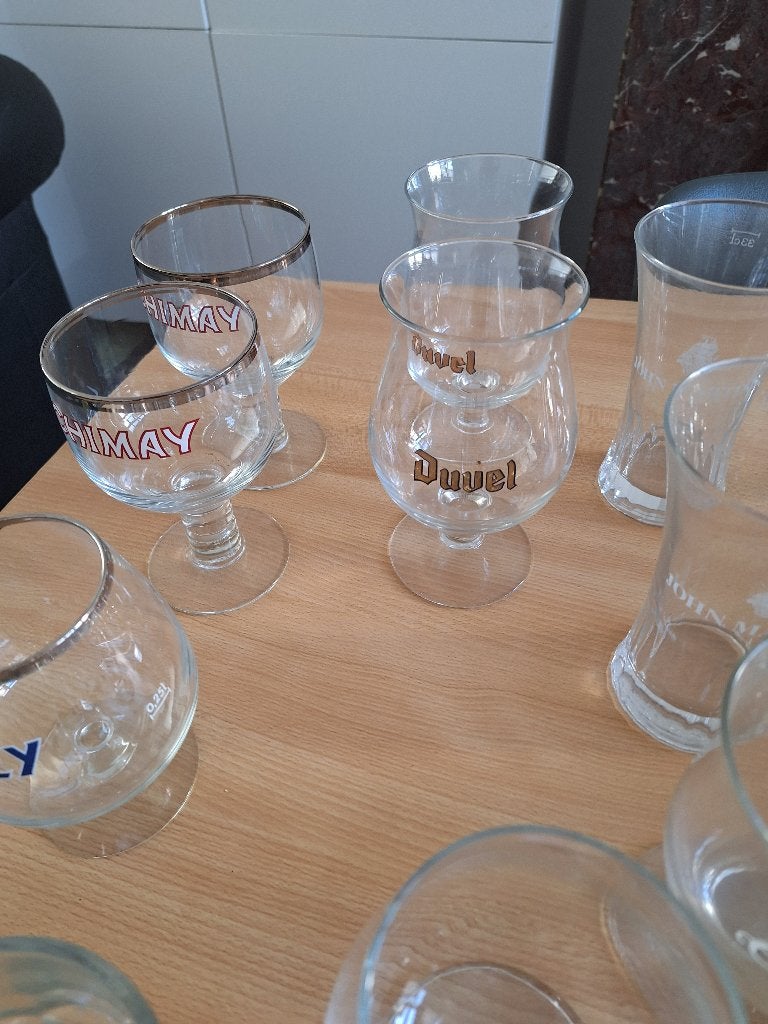VERRES À BIÈRE, Enlèvement, Comme neuf, Verre ou Verres, Autres marques
