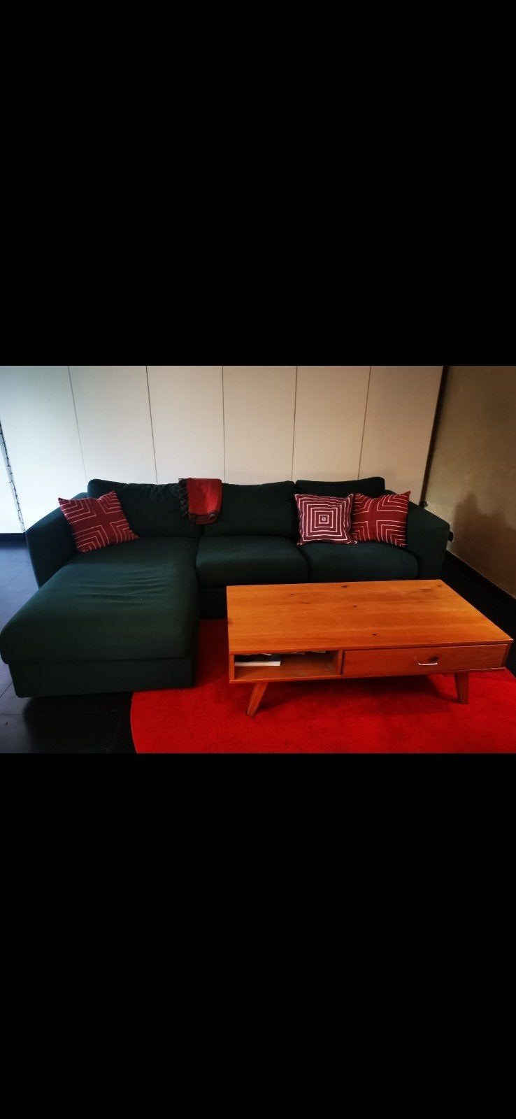 3zit mooie donkergroene sofa, Enlèvement