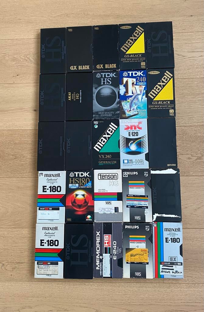 Perceel 25 K7 VHS, Ophalen, Gebruikt