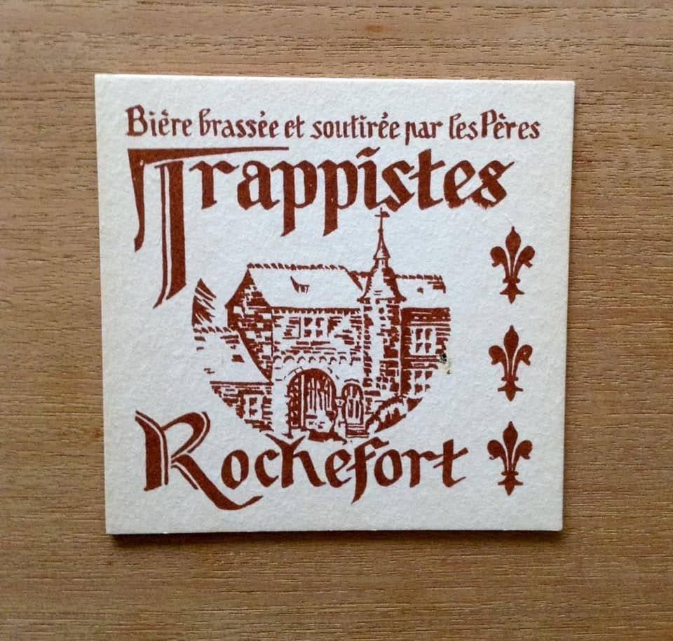 Sous bock trappistenbier uit Rochefort, Verzamelen, Ophalen of Verzenden, Zo goed als nieuw, Viltje(s)