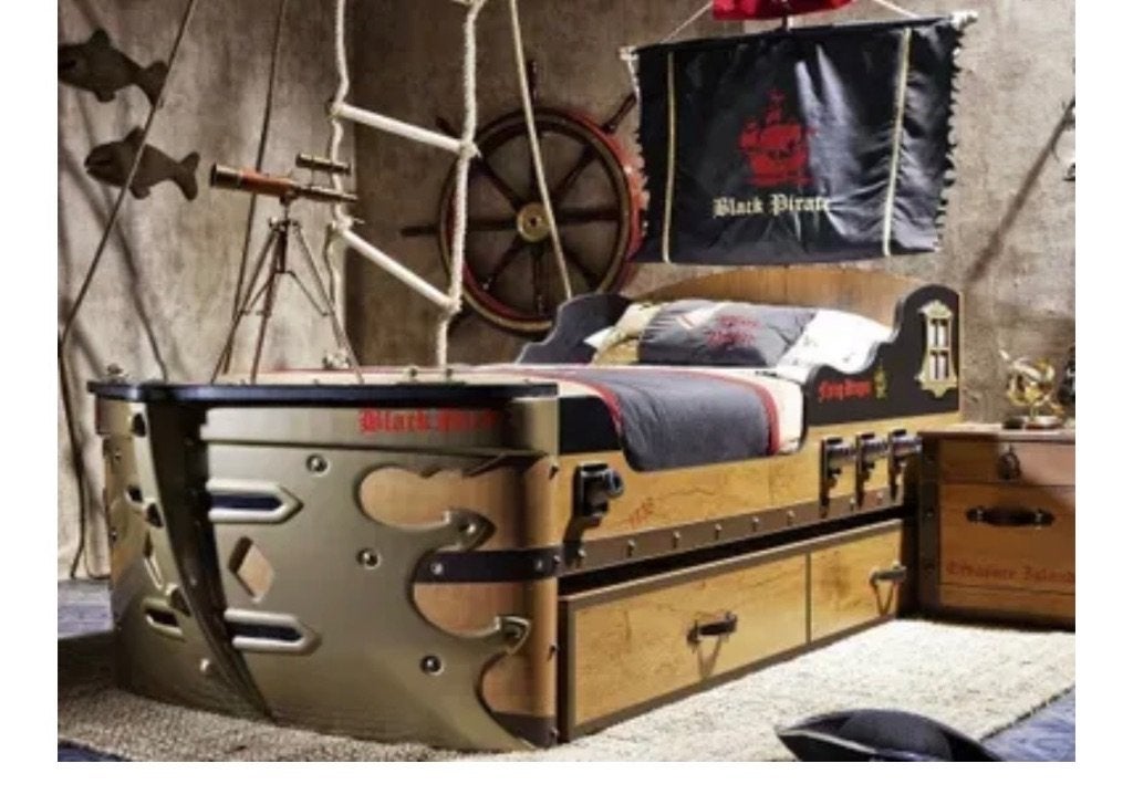 Piraten meubels kinderkamer, Kinderen en Baby's, Kinderkamer | Complete kinderkamers, Ophalen, Gebruikt, Jongetje of Meisje