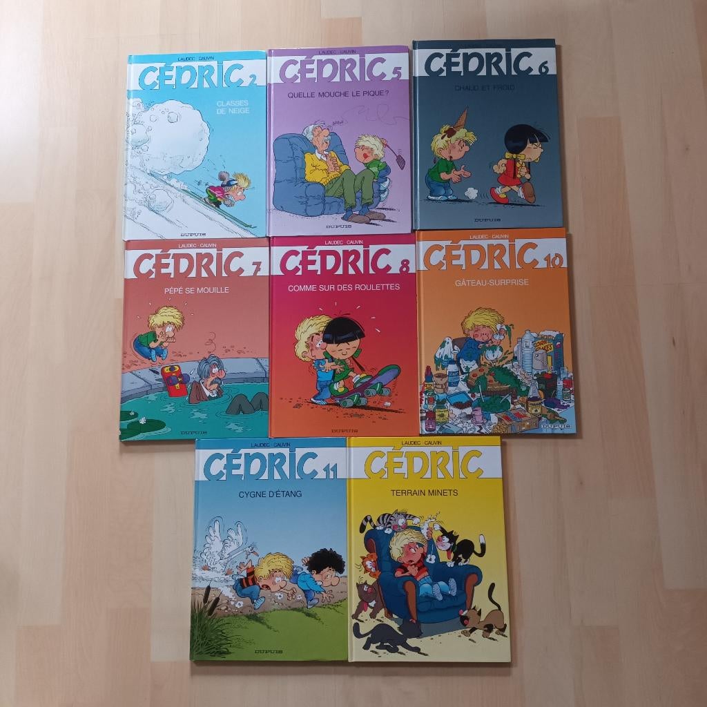BD Cédric lot de 8 tomes, Livres, BD, Enlèvement ou Envoi, Comme neuf, Laudec & Cauvin