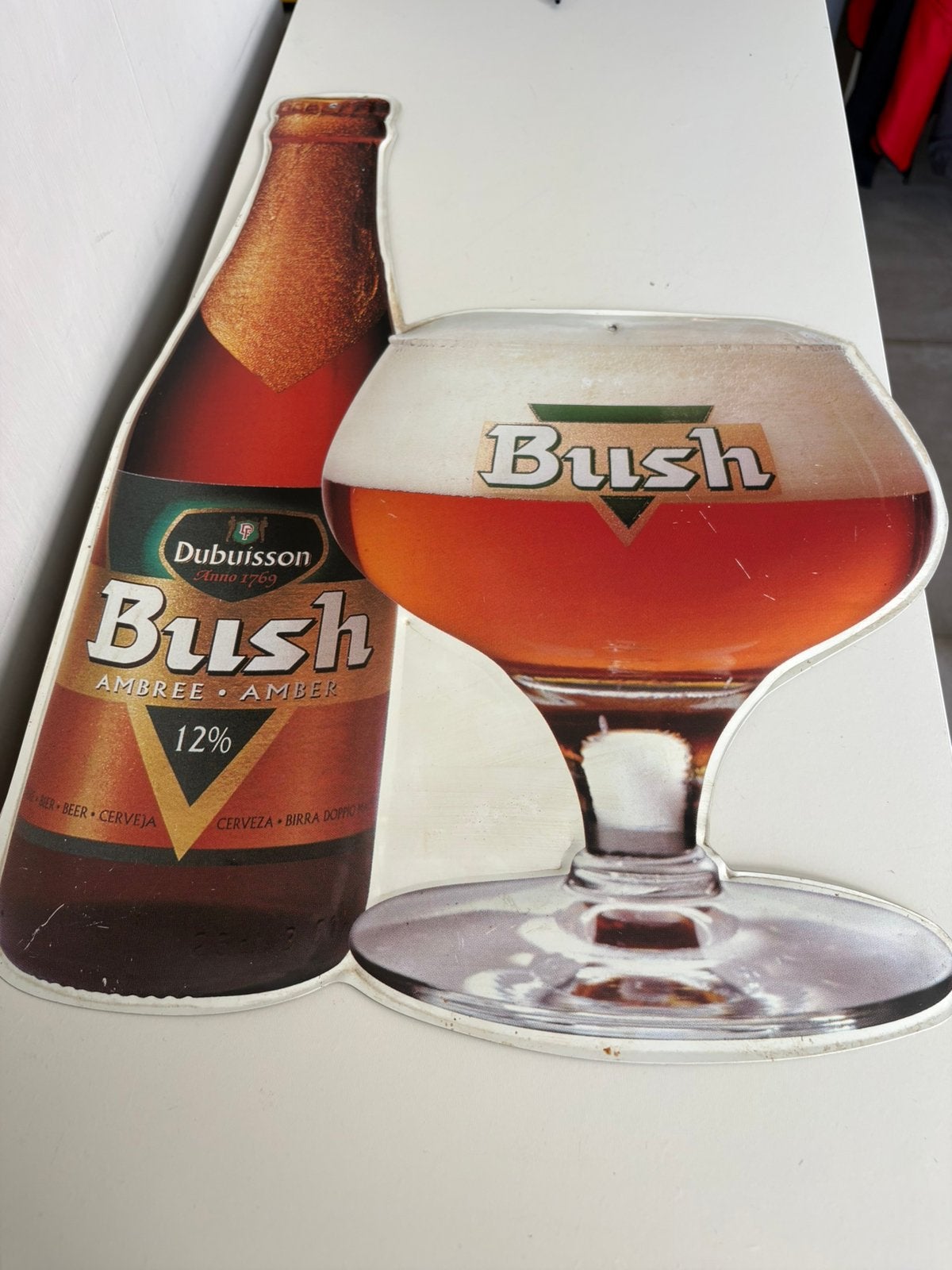 Plaque métallique « BUSH » (41/30 cm), Collections, Enlèvement ou Envoi, Comme neuf