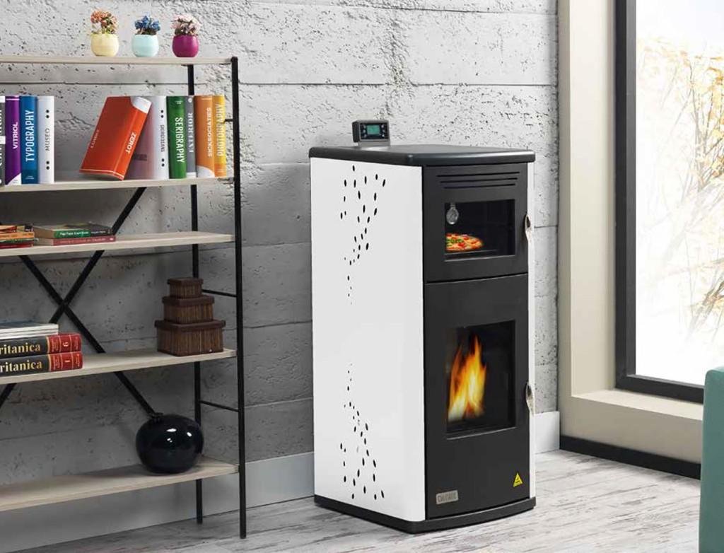 Krachtige Pellet-CV-Kachel–30 kW | 92% Rendement | Met Oven, Enlèvement, 60 à 150 cm, Neuf, 800 watts ou plus
