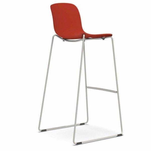 Magis Troy barkruk Rood, Ophalen, Met voetsteun, 60 tot 90 cm, Nieuw