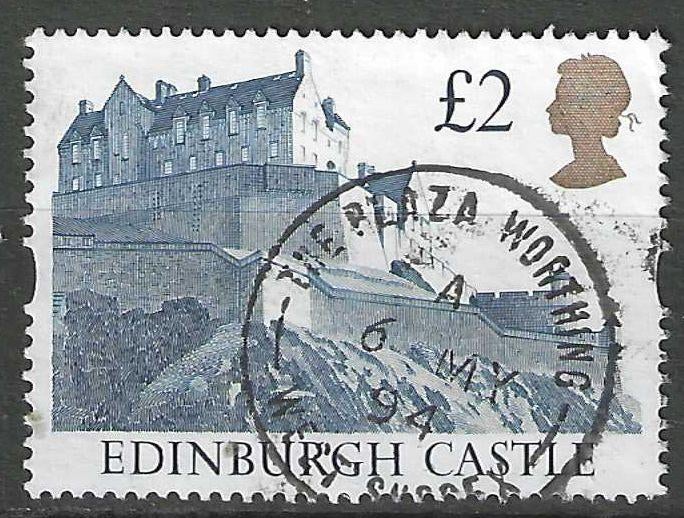 Grande-Bretagne 1992 - Yvert 1617 - Châteaux britanniqu (ST), Envoi, Affranchi