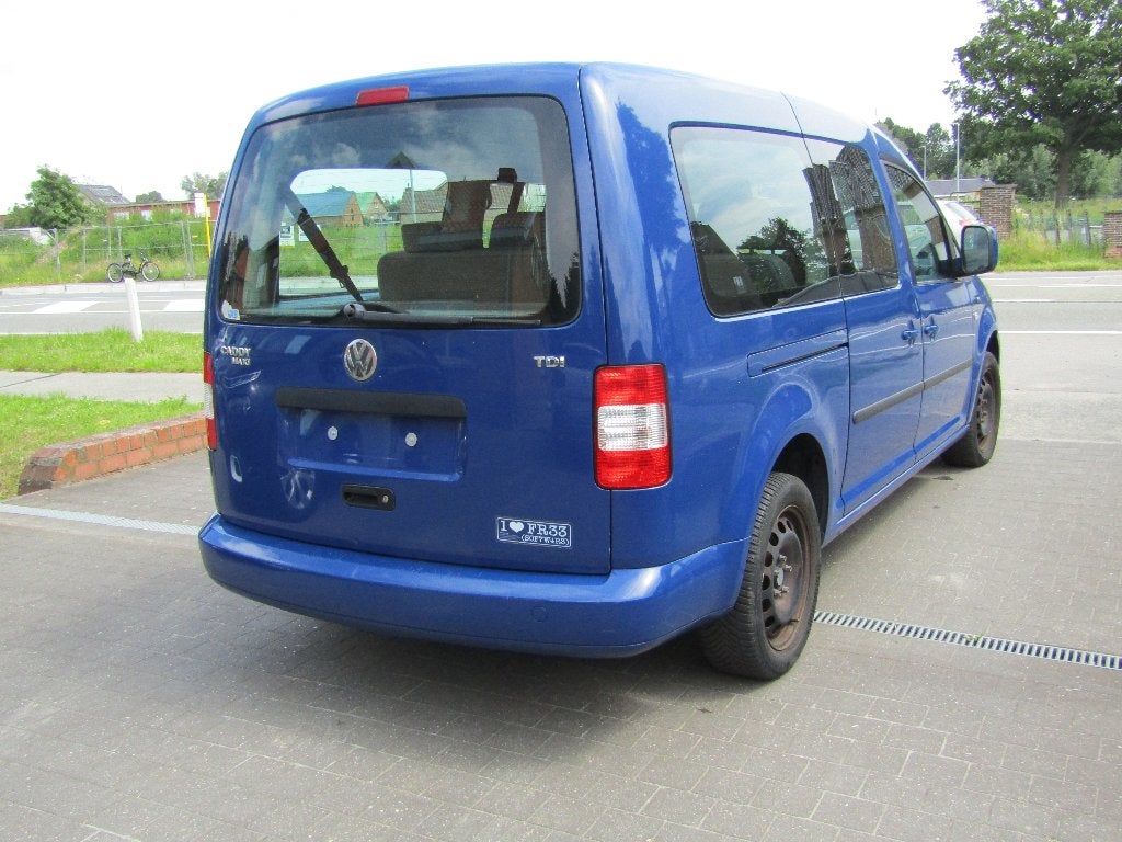 Vw Caddy Maxi 1.9 TDI Automaat 7pl, Autos, Volkswagen, Achat, Entreprise, 7 places, Noir