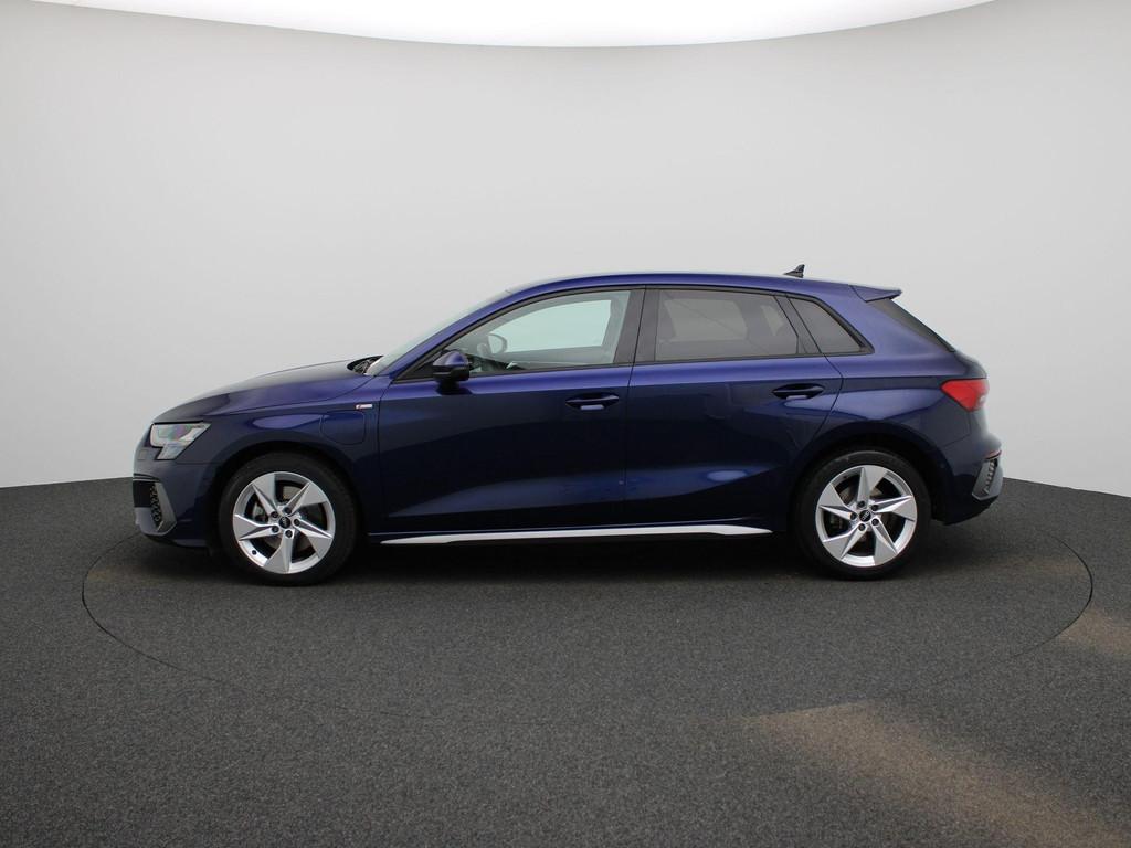 Audi A3 Sportback 1.5 40 TFSi e S tronic S line ZETELVERWARM, Auto's, Stof, Gebruikt, 4 cilinders, Blauw