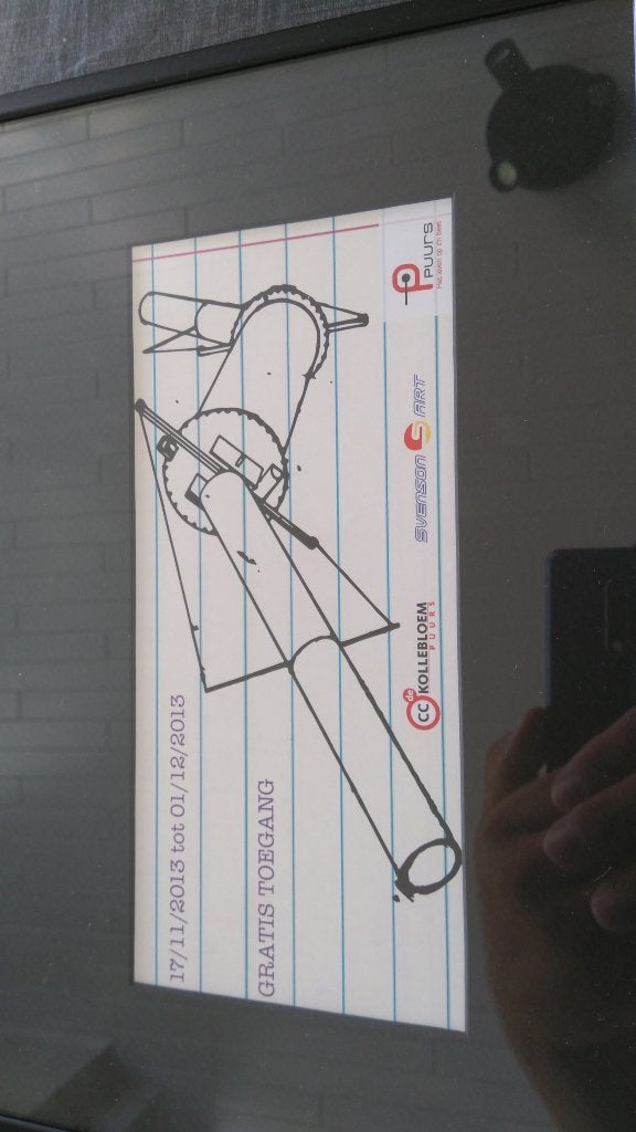 Toegangs ticket Panamarenko, Enlèvement