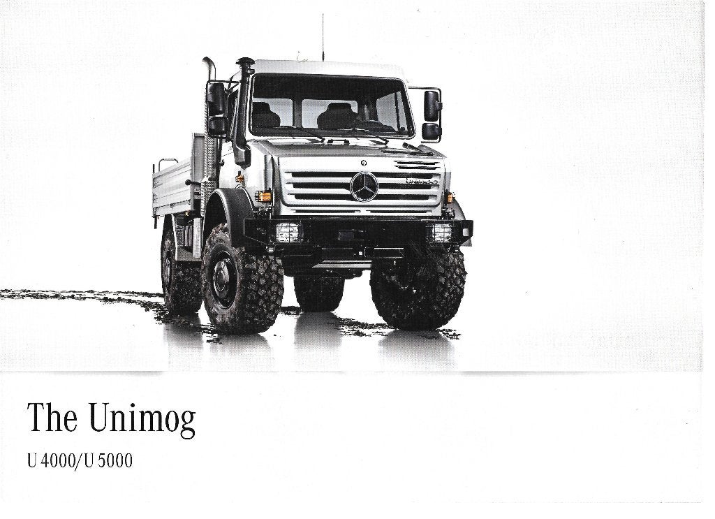 MERCEDES UNIMOG 2004 & 2009, Livres, Autos | Brochures & Magazines, Comme neuf, Mercedes, Enlèvement ou Envoi