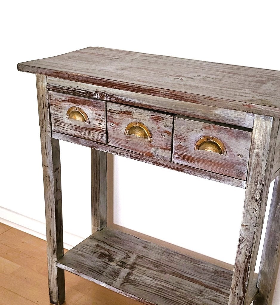 ️✔️Console Patinée ancienne, Envoi, Comme neuf
