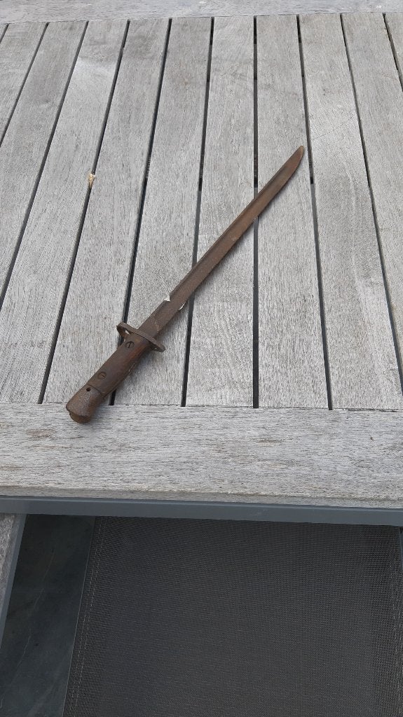 Militaria Engelsche  bajonet  wo 1, Verzamelen, Ophalen, Landmacht, Mes of Dolk