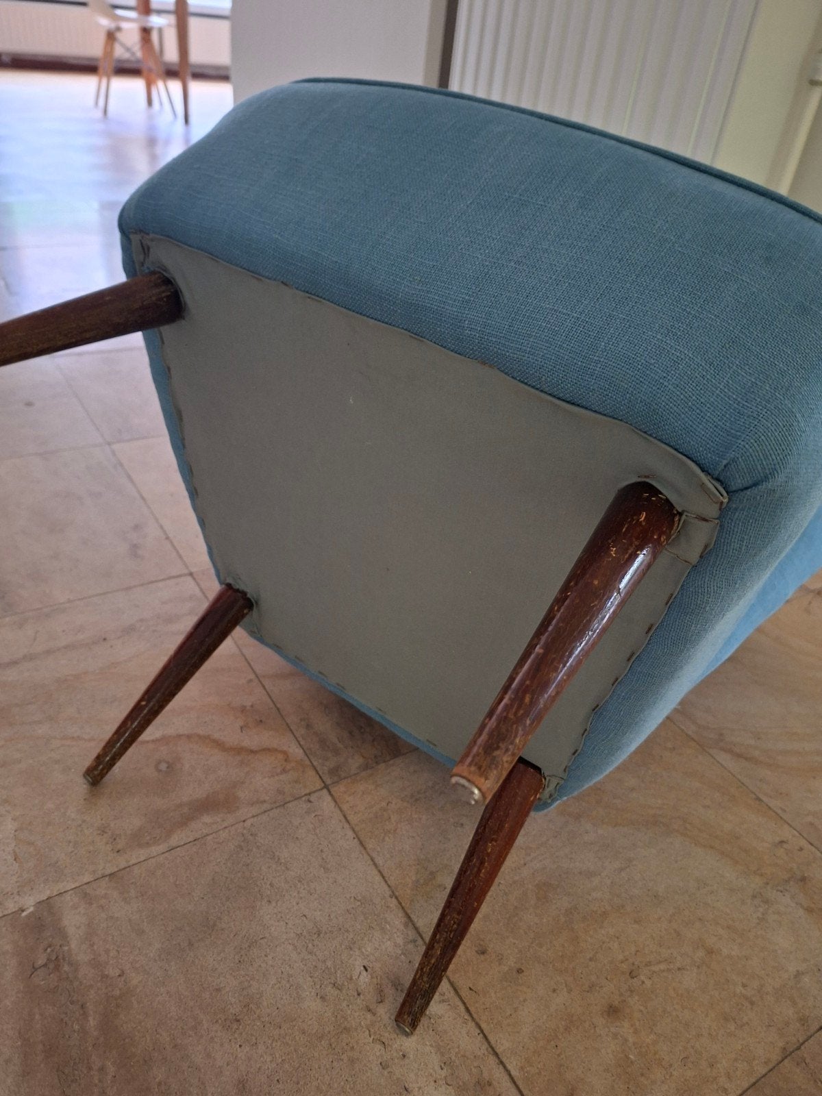 Vintage zeteltje, Huis en Inrichting, Fauteuils, Ophalen, Zo goed als nieuw