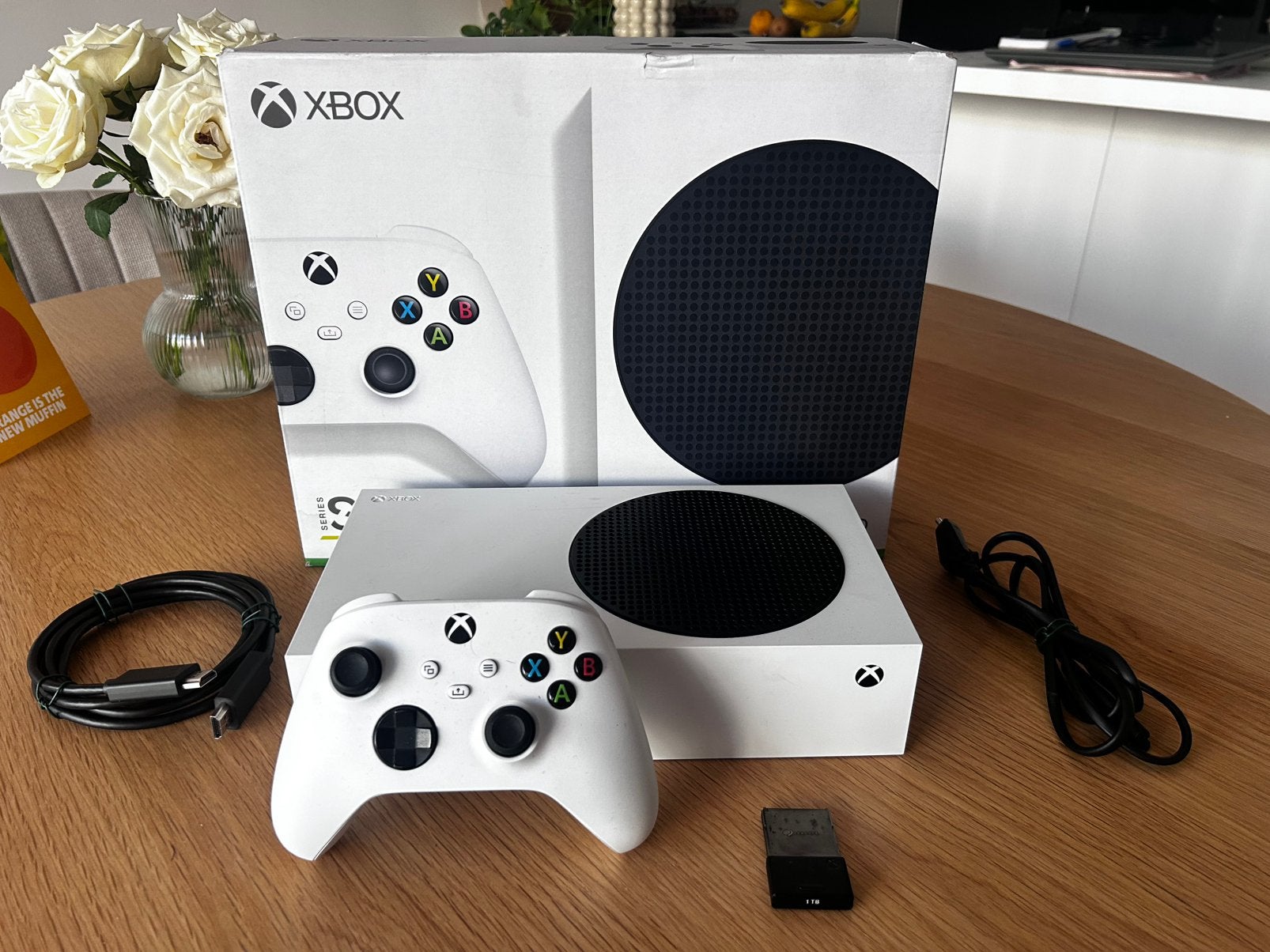 Xbox Series S - wit- met extra geheugen(1TB), Ophalen, Zo goed als nieuw, Xbox Series S