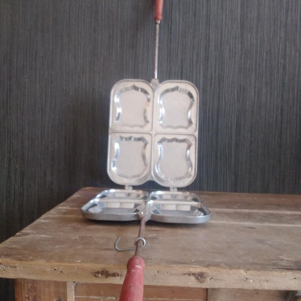 Oude Franse tosti ijzer/croque monsieur maker, Verzenden