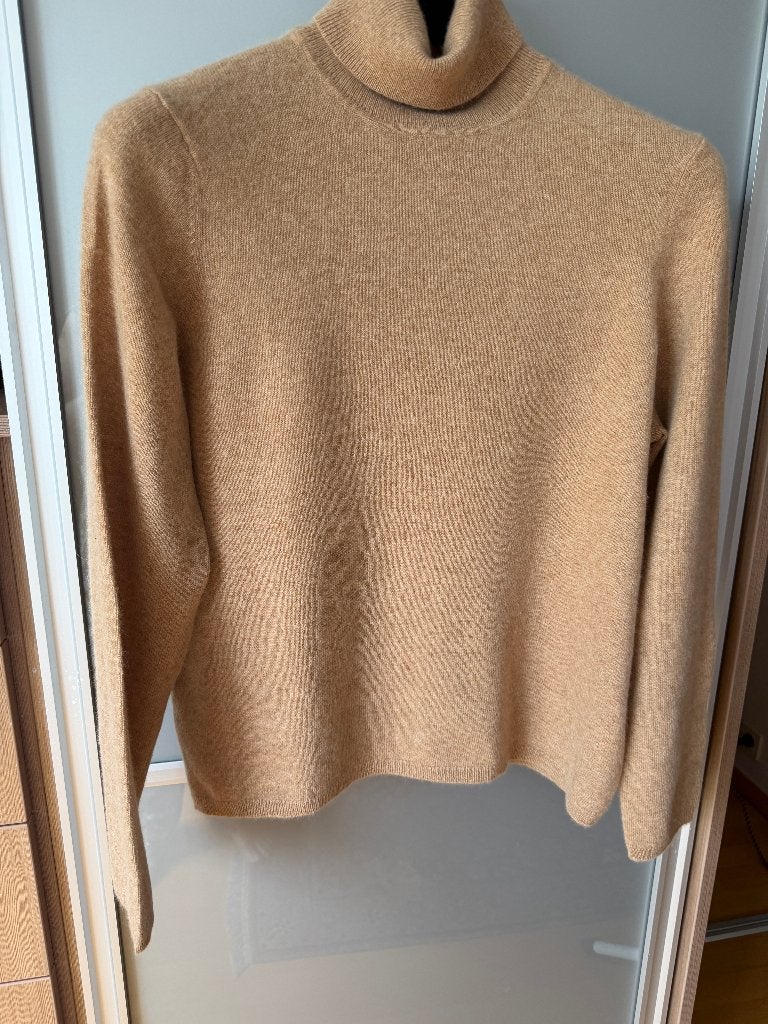 Kasjmier rolkraagtrui, Ophalen of Verzenden, Gedragen, Maat 46/48 (XL) of groter, Bruin