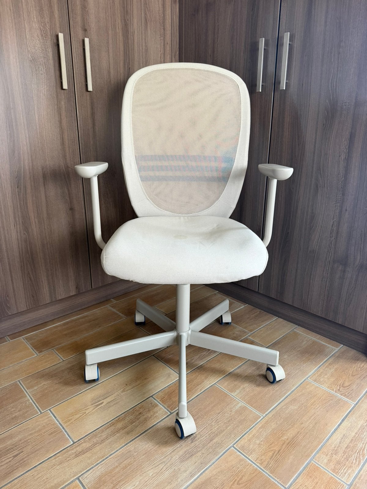 Bureaustoel beige, Ophalen, Gebruikt, Beige, Bureaustoel
