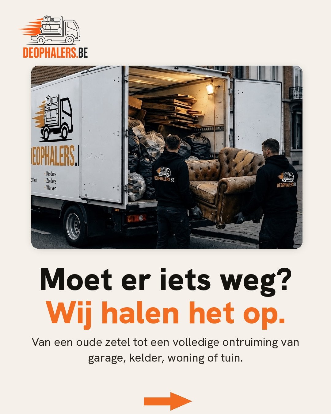 woning leegmaken-ontruimen-opruimen| vaste prijs | Antwerpen