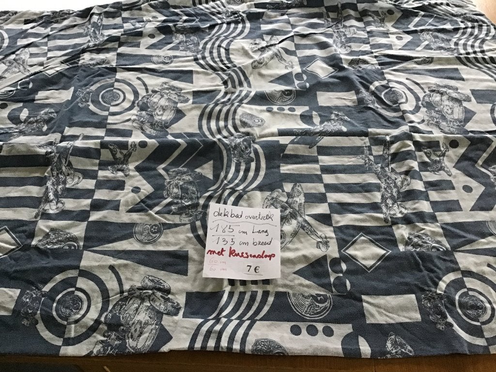 housse de couette 1 lit 185 x 135 cm avec taie d'oreiller, Enlèvement ou Envoi, Comme neuf