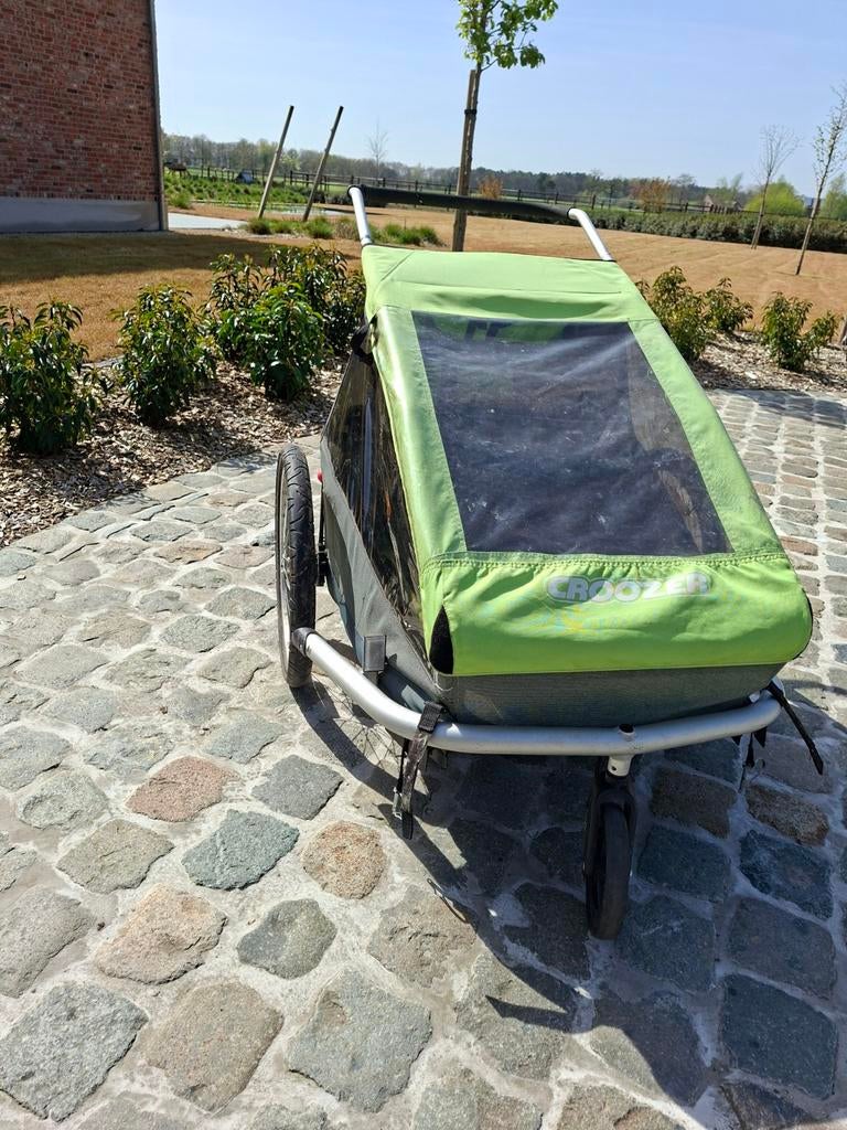 Croozer fietskar met veel extra's, Fietsen en Brommers, Ophalen, Gebruikt, Aanhangfiets, Opvouwbaar