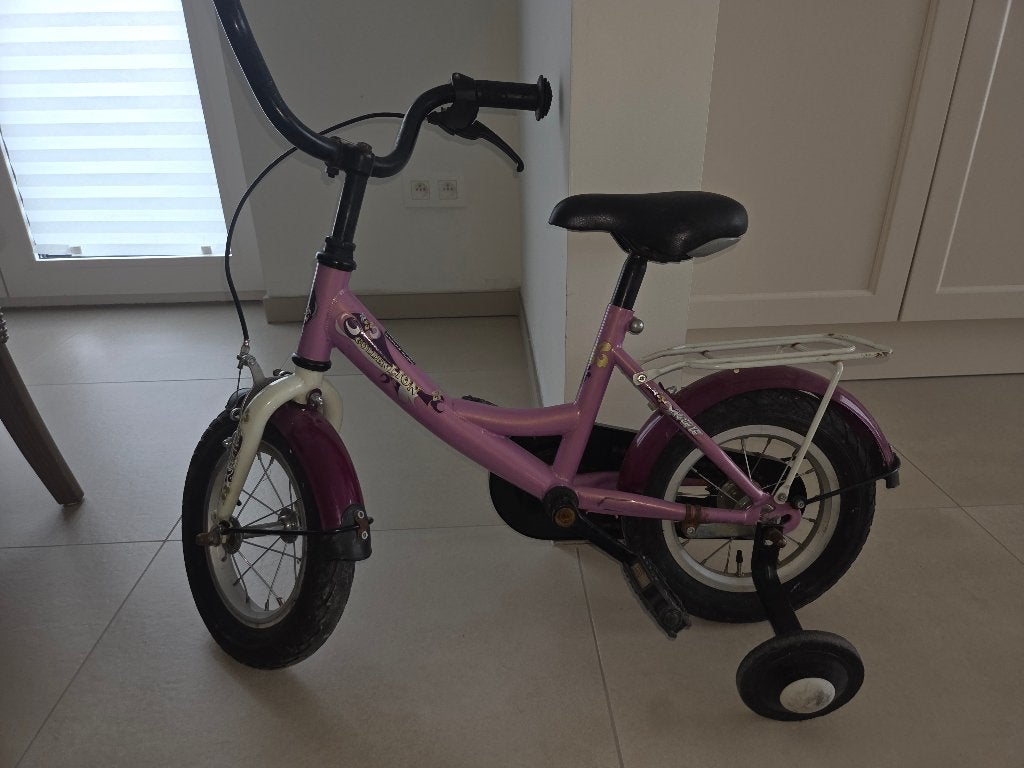 Kinderfietsje meisjes, Fietsen en Brommers, Fietsen | Kinderfietsjes, Ophalen, Terugtraprem, Zijwieltjes, Golden Lion