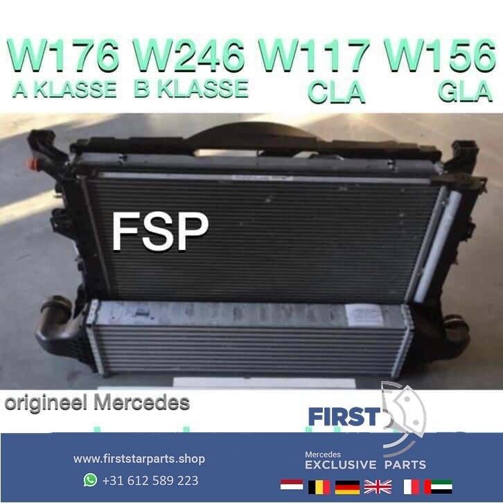Koelerpakket Mercedes W176 A Klasse W246 B W117 CLA W156 GLA, Auto-onderdelen, Gebruikt, -, Ophalen of Verzenden, -