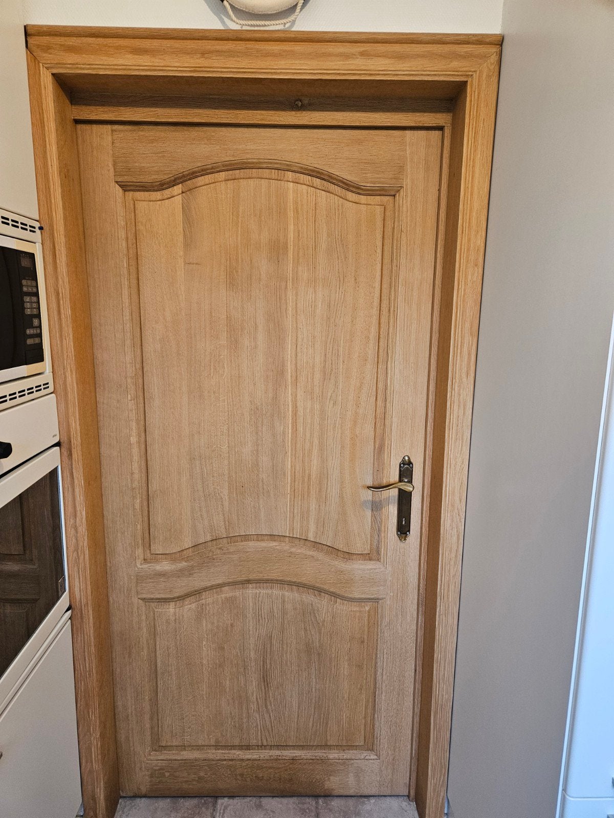 porte coulissante encastrée en chêne massif, Enlèvement