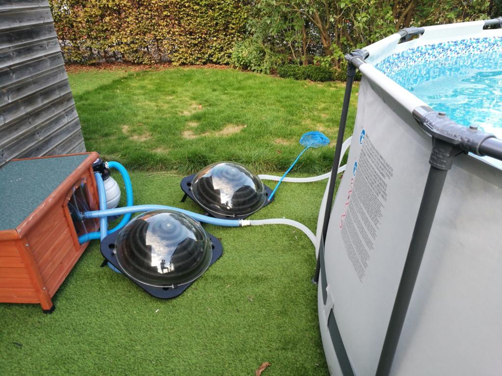 Zonnepanelen voor zwembad, Ophalen