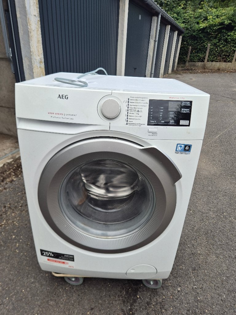 Machine a laver  aeg, 1200 à 1600 tours, 6 à 8 kg, 85 à 90 cm, Programme court