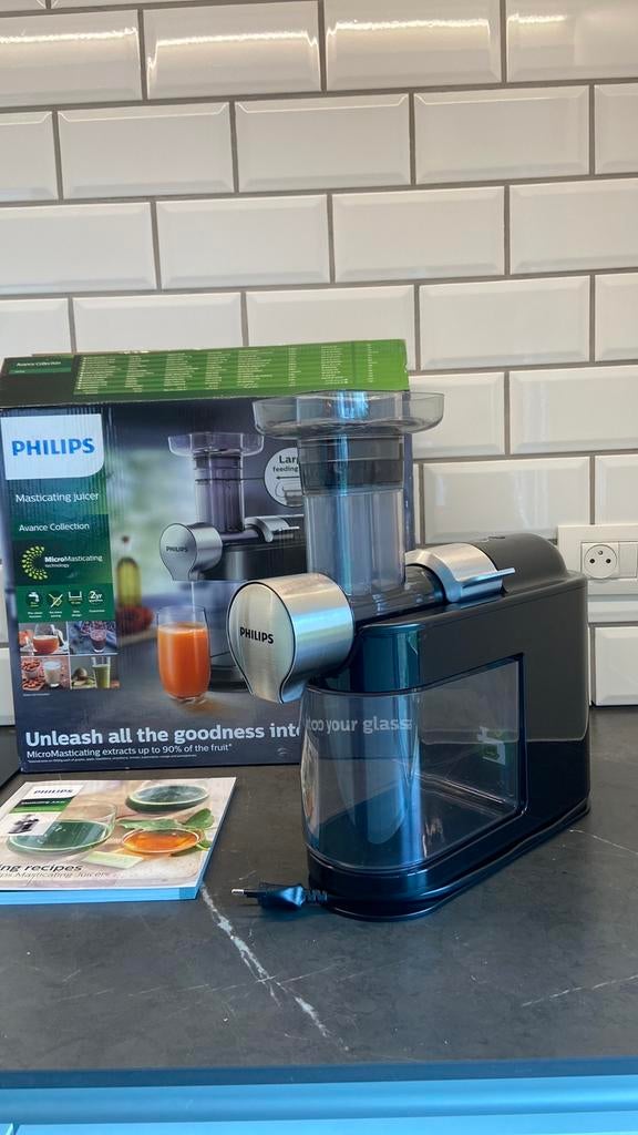 Philips Slowjuicer, Electroménager, Extracteurs de jus, Enlèvement, Comme neuf, Presse-agrumes lent