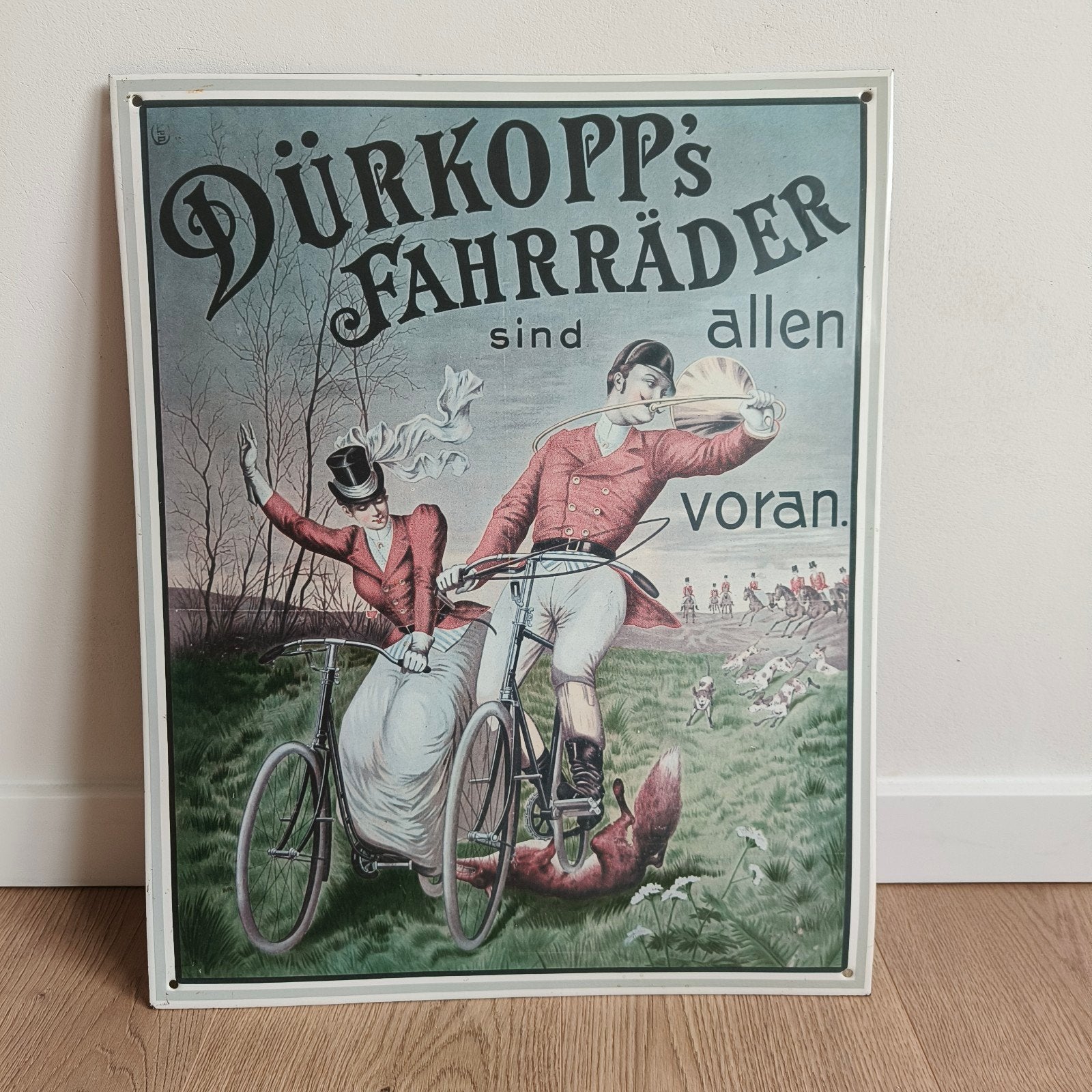 Panneau d'affichage Dürkopp, Enlèvement, Comme neuf, Panneau publicitaire