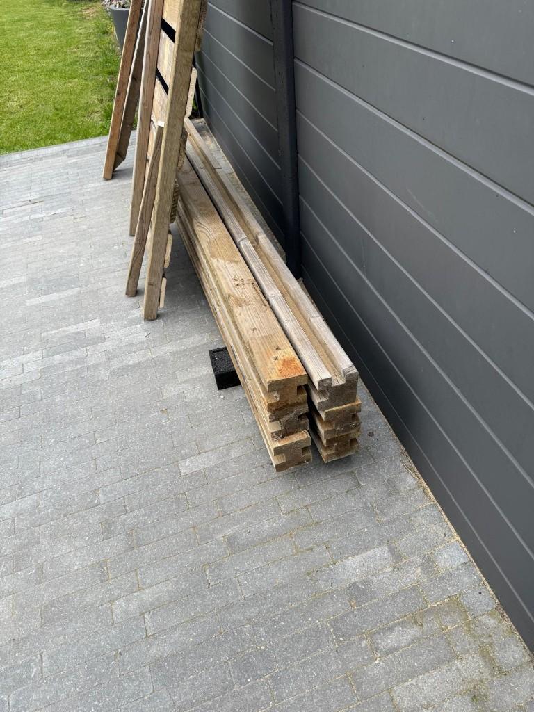5 Poteaux intérmédiaires + 1 Poteaux d'angle, Enlèvement, Comme neuf, 180 à 250 cm, Poteaux