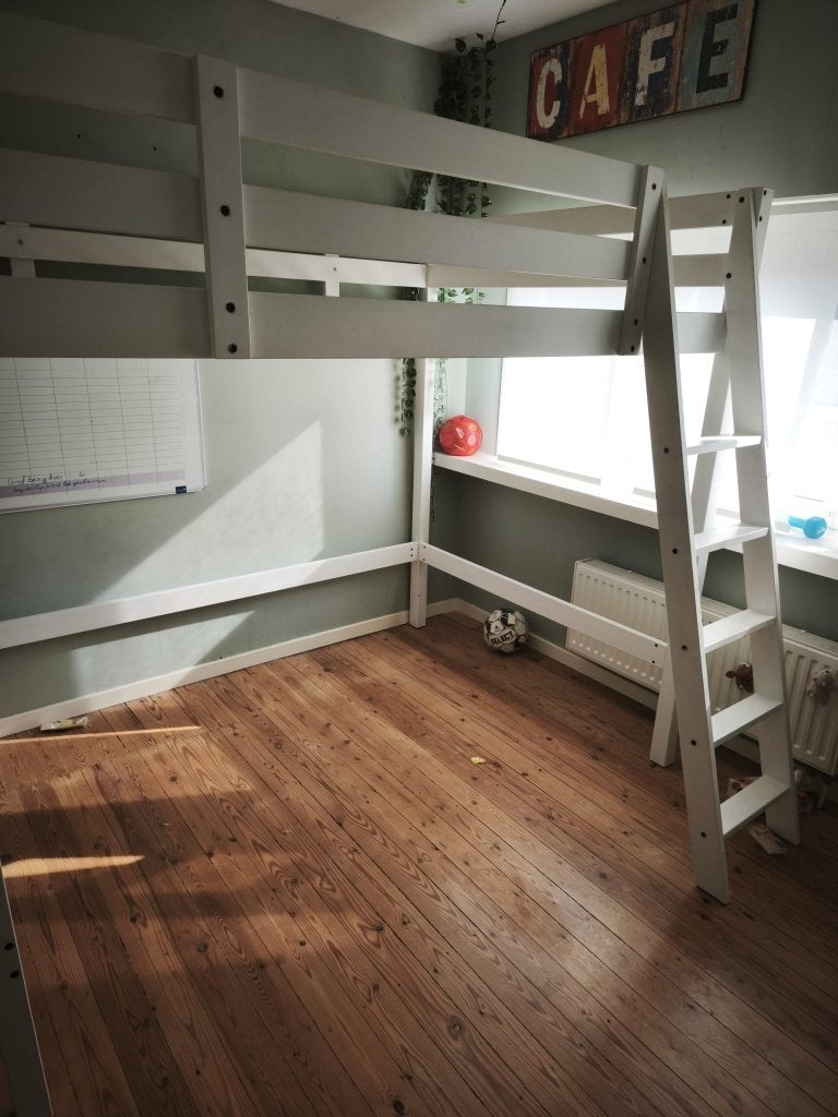 Ikea stora bed, Ophalen, Hoogslaper, Tweepersoons, 140 cm