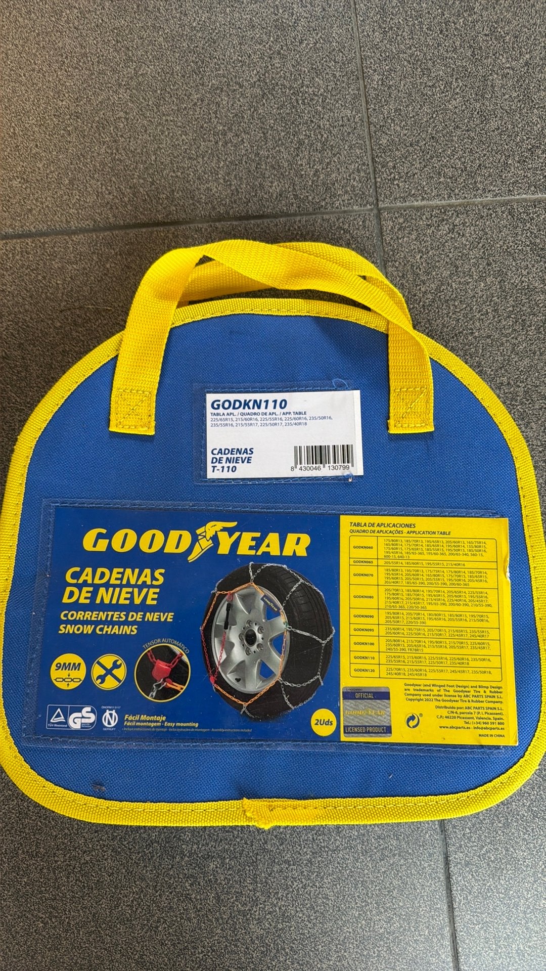 Sneeuwkettingen Goodyear KN110, Enlèvement, Neuf
