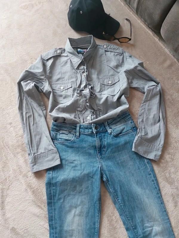 Completo camicia Blauer e jeans Guess Maat M, Kleding | Dames, Spijkerbroeken en Jeans, Gues, Ophalen of Verzenden, Gedragen