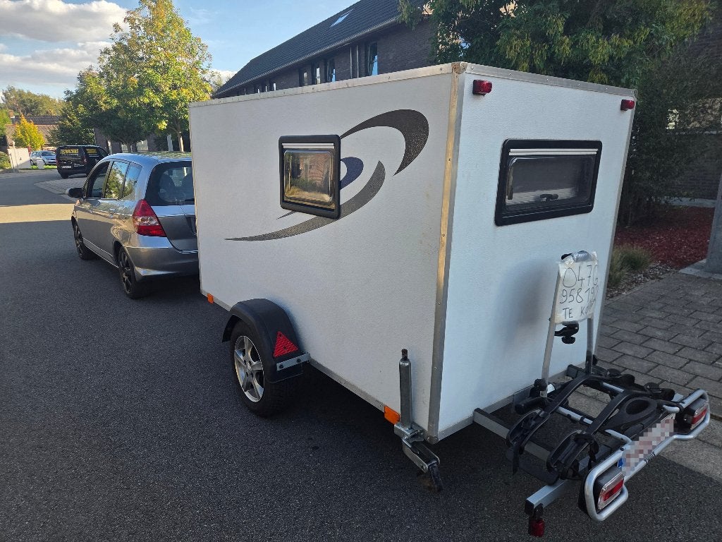 Slaapcaravan te koop, Caravans en Kamperen, Tot en met 2, Particulier, Fietsenrek
