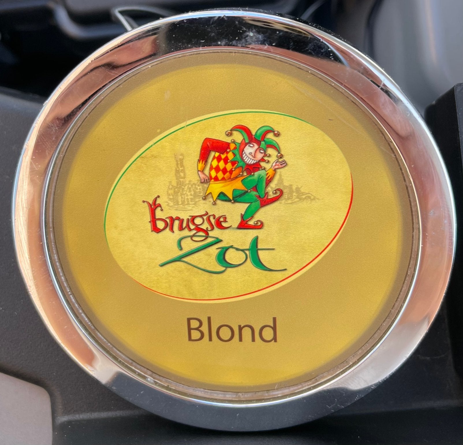 Taplens brugse zot., Ophalen of Verzenden, Zo goed als nieuw, Reclamebord, Plaat of Schild