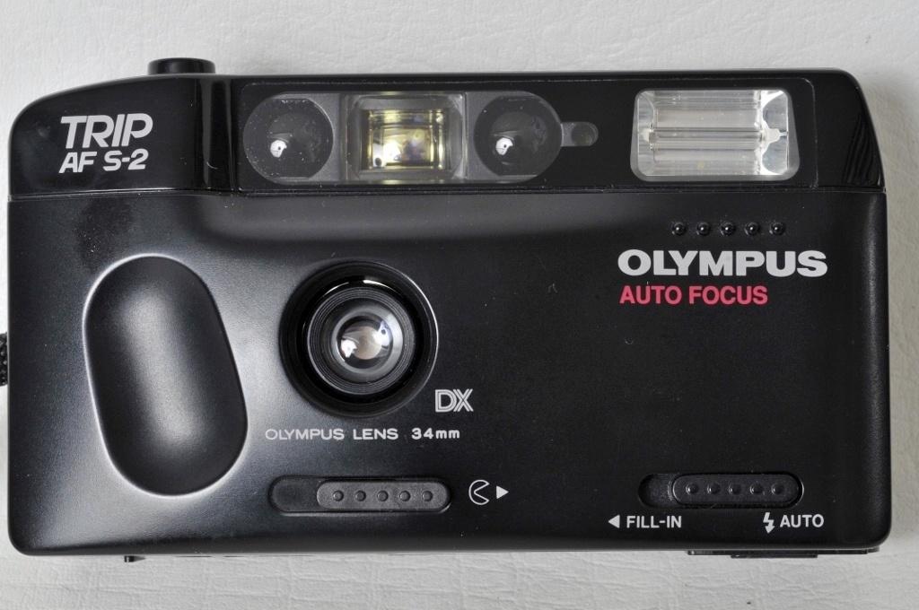 Olympus Trip AF - S2 + hoesje. Argentique, Ophalen of Verzenden, Zo goed als nieuw, Compact, Olympus