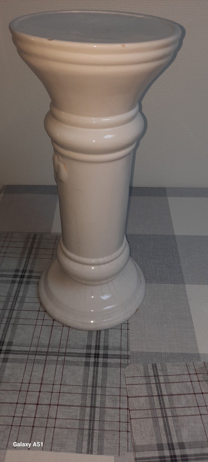colonne pour vase couleur blanche hauteur:45cm., Enlèvement, Utilisé